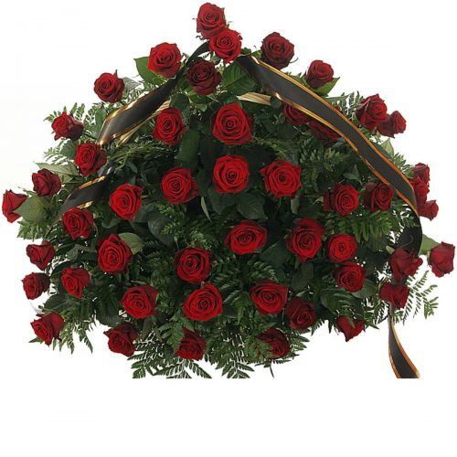 Фото товара 70 красных роз в корзине в Одессе