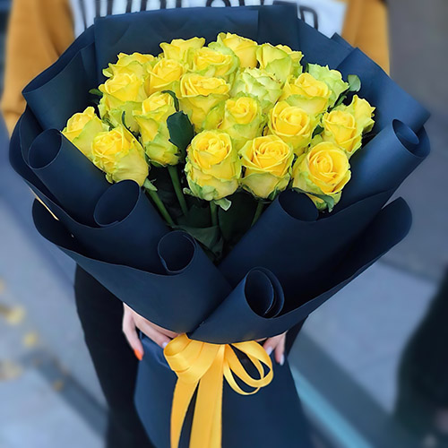 Фото товара Траурный букет жёлтых роз в Одессе