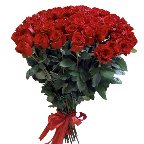 Фото товара 101 роза "Фридом" метровая в Одессе