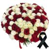Фото товара 100 красно-белых роз в Одессе